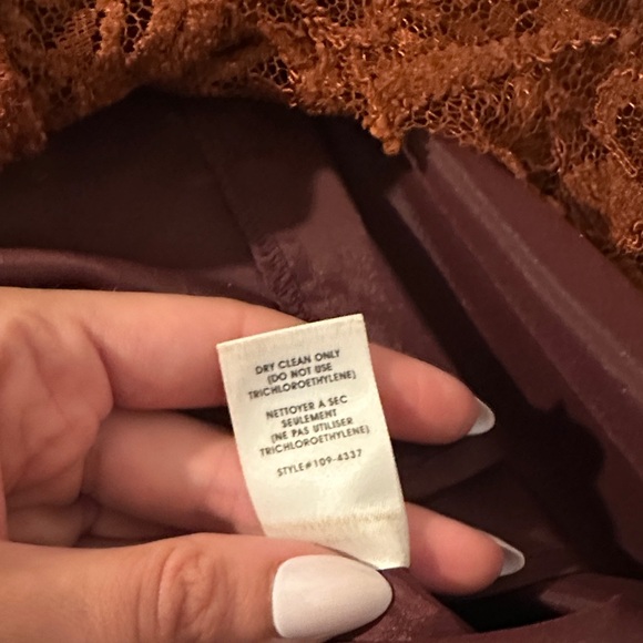 Nanette Lepore Lace Mini Dress - Orange Brown - Picture 4 of 5